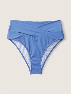 Victoria's Secret PINK Blue Dawn V-Crossover High-Waisted Bikini Bottoms Size L